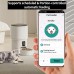 【King Mew】 Pet Automatic Feeder Smartphone-Controlled Via WiFi & Bluetooth Timed Feeding Portioning Stainless Steel for Cats