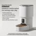 【King Mew】 Pet Automatic Feeder Smartphone-Controlled Via WiFi & Bluetooth Timed Feeding Portioning Stainless Steel for Cats