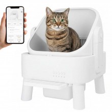 【King Mew】 Smart Automatic Cleaning Cat Litter Box Large Size Eco-Plastic Plastic Circular Design Multi-Cat Household Deodorizing